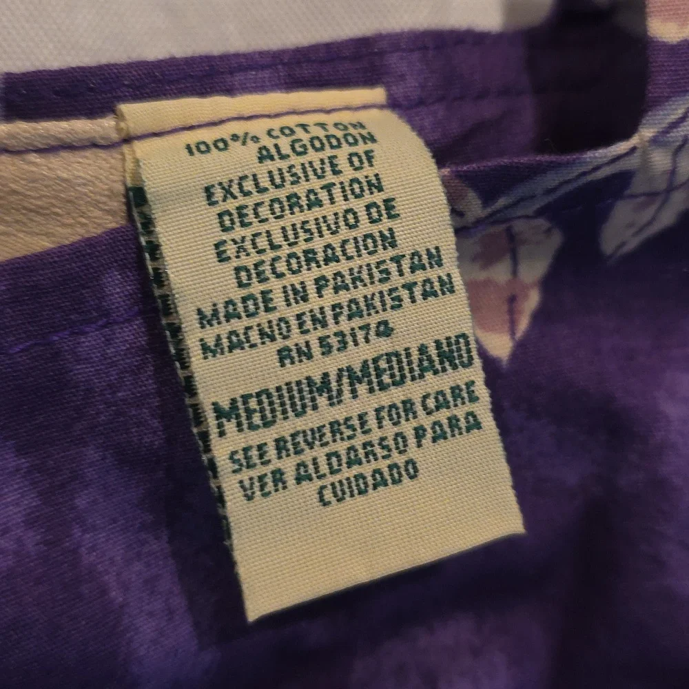 The Vermont‎ Country Store Purple Floral Muumuu Dress M - Picture 3 of 7